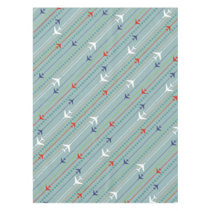 Retro Airplane Pattern Cloth Tablecloth Tafelkleed