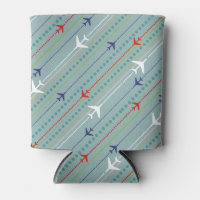 Retro Airplane Pattern Koelbox