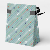Retro Airplane Pattern-model voor draagtas Bedankdoosjes (Achterkant)