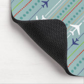 Retro Airplane Pattern Mousepad Muismat (Hoek)