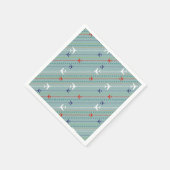 Retro Airplane Pattern Paper Napkins Servetten (Hoek)