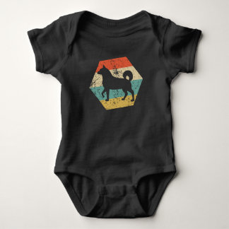 Retro Akita Inu-hond Silhouet Romper