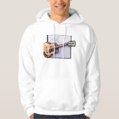 Retro akoestische 12-snarige gitaar hoodie (Voorkant)