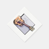 Retro akoestische 12-snarige gitaar servet (Hoek)