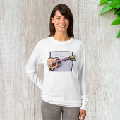 Retro akoestische 12-snarige gitaar t-shirt