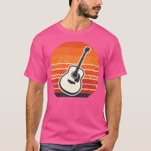 Retro akoestische gitarist Musicia Musicia T-shirt