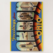 Retro Akron Ohio 20x30 Legpuzzel (Verticaal)