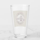 Retro Alabama Bridge Stamp Glas (Achterkant)