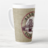 Retro Alabama Bridge Stamp Latte Mok (Linkerhoek)