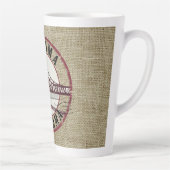 Retro Alabama Bridge Stamp Latte Mok (Rechts)