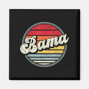 Retro Alabama Home State Cool 70s Style Sunset Man Magneet