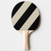 Retro Alabaster Drie Vette Strepen Tafeltennisbatje (Achterkant)