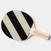 Retro Alabaster Drie Vette Strepen Tafeltennisbatje (Zijkant)