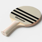 Retro Alabaster Three Across Striping with Name Tafeltennisbatje (Voorkant Gekanteld)