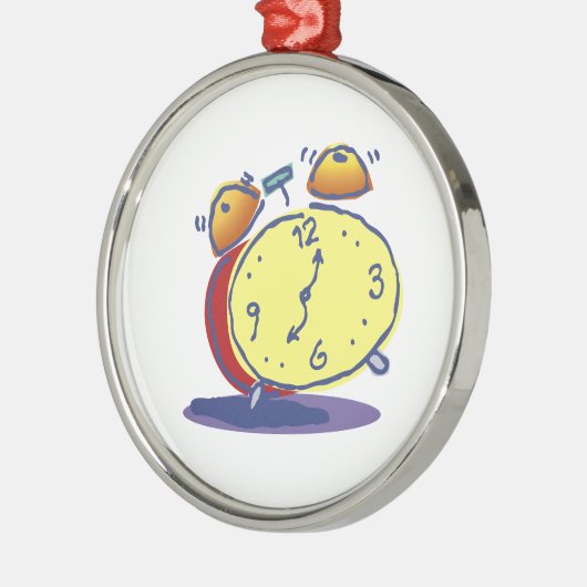 Retro Alarm Clock Ornament (Links)