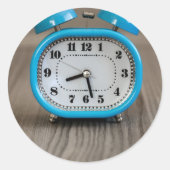 Retro Alarm Clock Ronde Sticker (Voorkant)