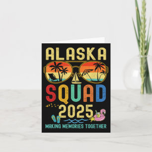 Retro Alaska Cruise Vakantie 2025 Familie Vrienden Kaart