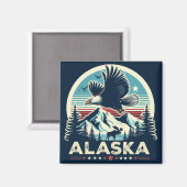 Retro Alaska Magneet (Voorkant / Achterkant)