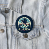 Retro Alaska Ronde Button 7,6 Cm (In situ)