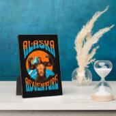 Retro Alaska Sasquatch Bergavontuur Fotoplaat (Zijkant)