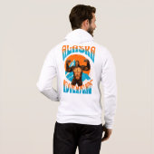 Retro Alaska Sasquatch Bergavontuur Hoodie (Achterkant volledig)