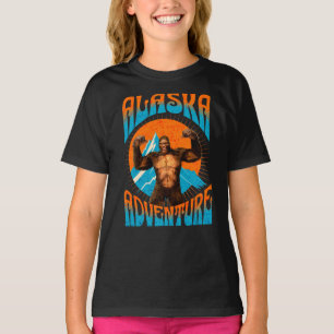 Retro Alaska Sasquatch Bergavontuur T-shirt