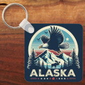 Retro Alaska Sleutelhanger (Voorkant)
