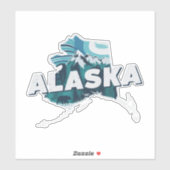Retro Alaska Sticker (Vel)