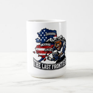 Retro Alaska The Last Frontier IJshockey Beer Kaar Koffiemok