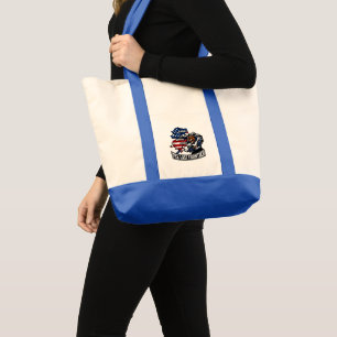 Retro Alaska The Last Frontier IJshockey Beer Kaar Tote Bag