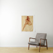  Retro Alberto Vargas Redhead Pin Up Girl Wandkleed (In situ)