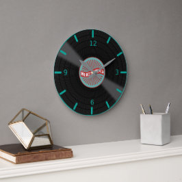 Retro Album Large Clock Grote Klok