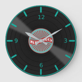 Retro Album Large Clock Grote Klok