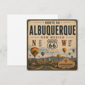 Retro Albuquerque Silhouet Tribuut (Voorkant / Achterkant)
