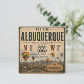 Retro Albuquerque Silhouet Tribuut (Staand voorkant)