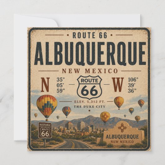 Retro Albuquerque Silhouet Tribuut (Voorkant)