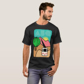 Retro Albuquerque Sunrise Sandia Mountains Tram T-shirt (Voorkant volledig)