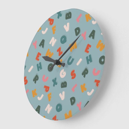 retro alfabet soep kinder grote klok (Hoek)