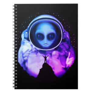 Retro Alien Astronaut Notitieboek