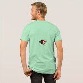 Retro Alien Disc Golf Tri-Blend Shirt (Voorkant)