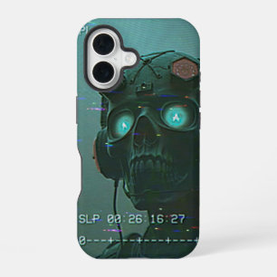 Retro alien op de videorecorder iPhone 16 hoesje