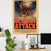 Retro Alien Sci-Fi Film Geïnspireerde Muurposter Poster (Thuiskantoor)