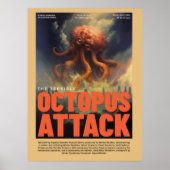 Retro Alien Sci-Fi Film Geïnspireerde Muurposter Poster (Voorkant)