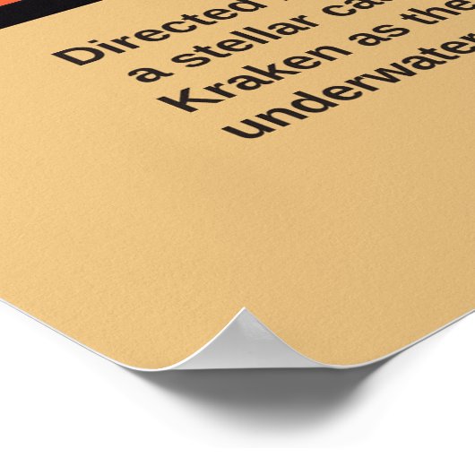 Retro Alien Sci-Fi Movie Inspired Wall Poster (Hoek)