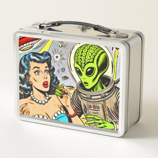Retro Alien Science Fiction Comics (Achterkant)
