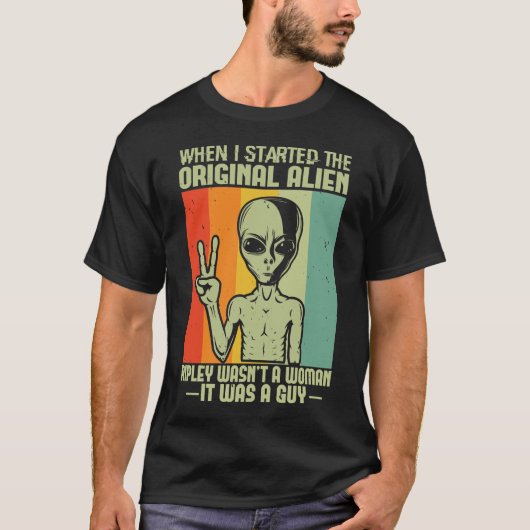 Retro Alien Shirt (Voorkant)