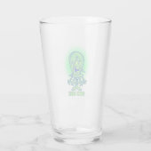 Retro Alien Space Geek Glass Tumbler (Achterkant)