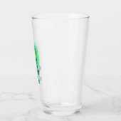 Retro Alien Space Geek Glass Tumbler (Links)