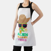 Retro Alien Zomer Strand Sfeer Schort (Insitu)