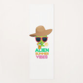 Retro Alien Zomer Strand Sfeer Yogamat (Voorkant)